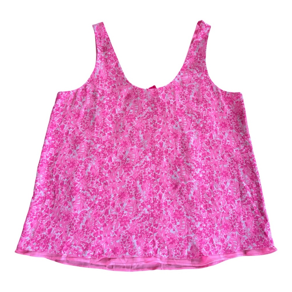 NWOT Lilly Pulitzer Florin Pink Reversible Invest A Gator Sleeveless Top Sz M